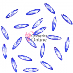 Cristale pentru unghii Marquise, 4 bucati Cod MQ007 Blue